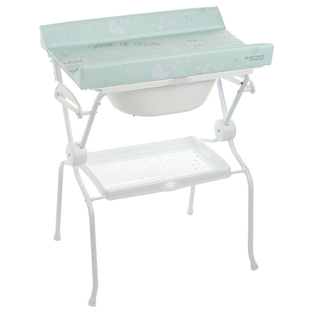 Plastimyr Standing Bath Changing Table Safari Mint Buy at